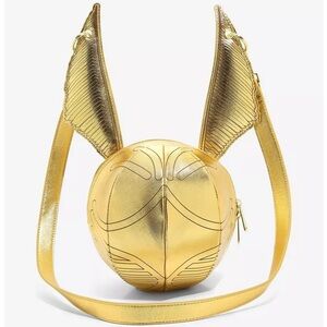 Loungefly Harry Potter Golden Snitch Figural Crossbody Bag